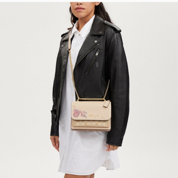 New! Limited Edition Klare Crossbody with Signature Canvas & 🐲 Dragon - Picture 4 of 9